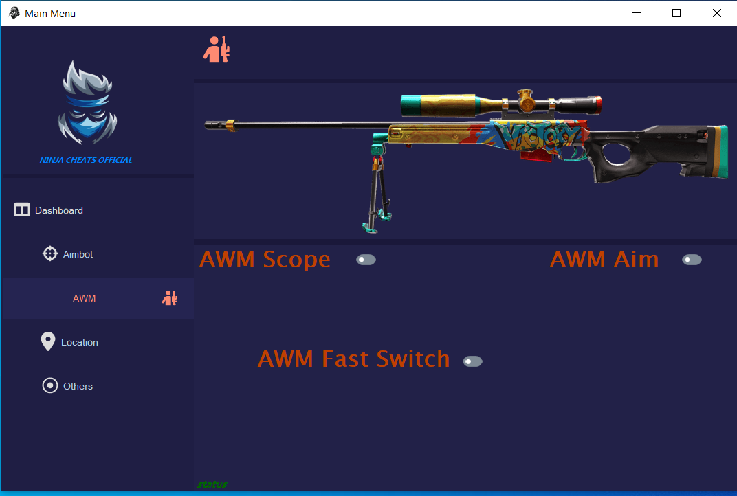 Project NINJA PANEL by Tanishk Chaudhary - WinForms C#