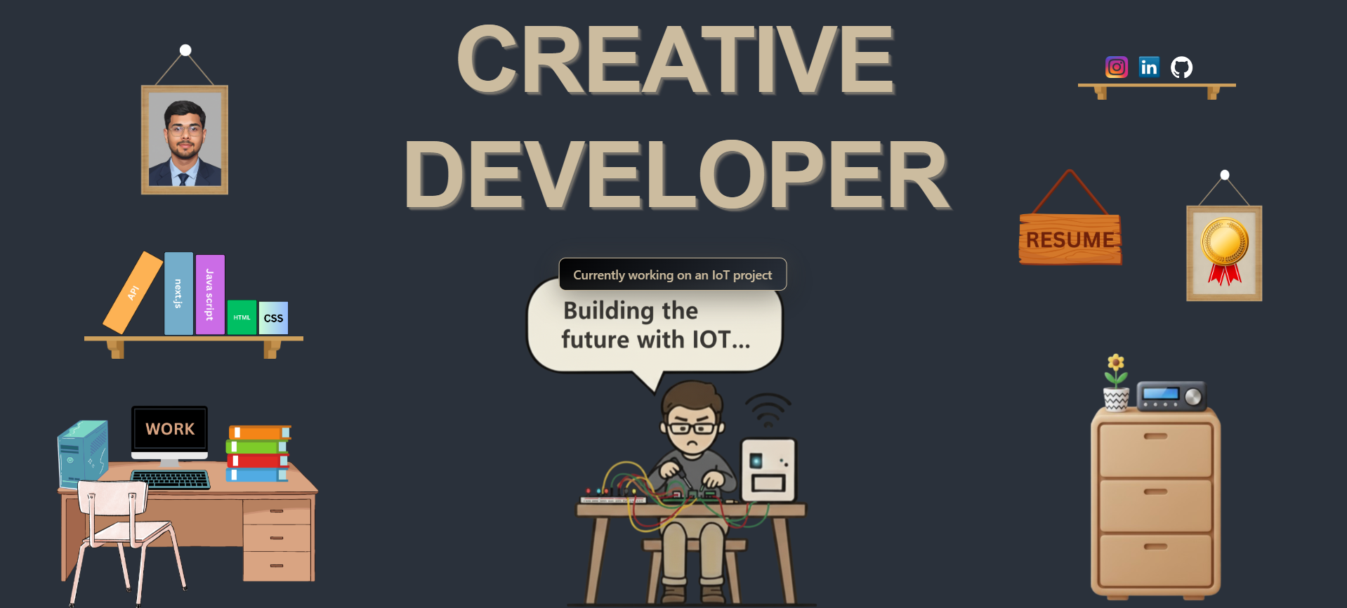 Creative portfolio by Tanishk Chaudhary - Web Development